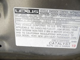 2004 Lexus LS430 Tan 4.3L AT #Z22859